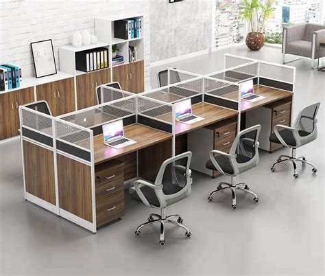 workstation partition/office desk/desk in 2021 | Office furniture layout, Modern office design ...
