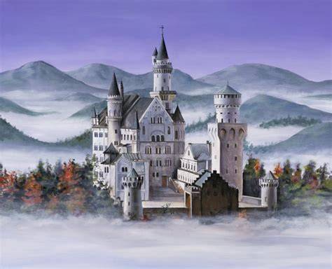 Neuschwanstein Castle Painting by Michael Neamand