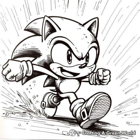 Yellow Sonic Coloring Pages - Free & Printable!