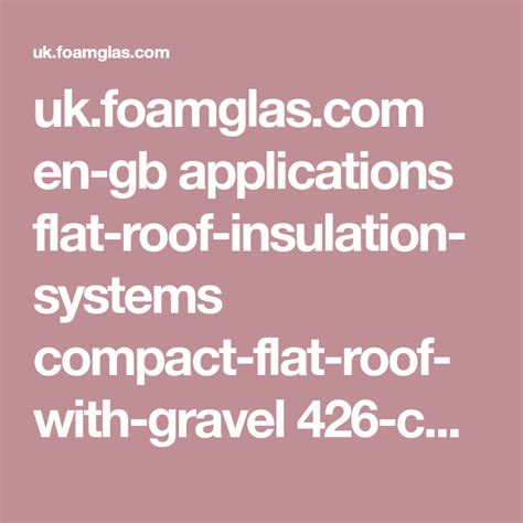 uk.foamglas.com en-gb applications flat-roof-insulation-systems compact-flat-roof-with-gravel ...