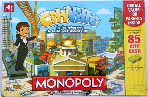 Monopoly Cityville Game Hasbro Zynga Property Trading Game Sealed | eBay | Monopoly game, Board ...