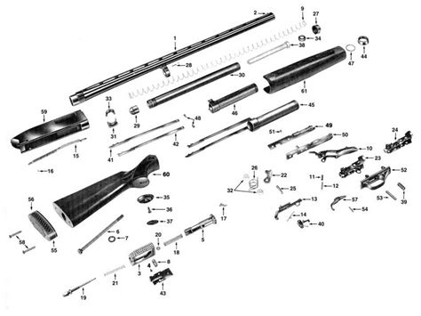 Visual Guide: Winchester Model 1300 Parts Diagram