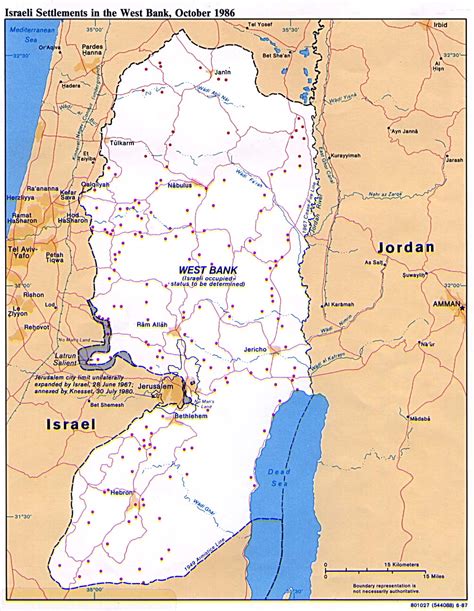 Israel West Bank Map