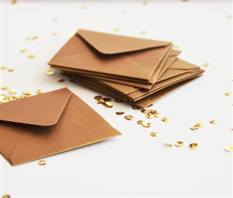 Bulk itty gold square envelopes 50 envelopes by inkkit on Etsy