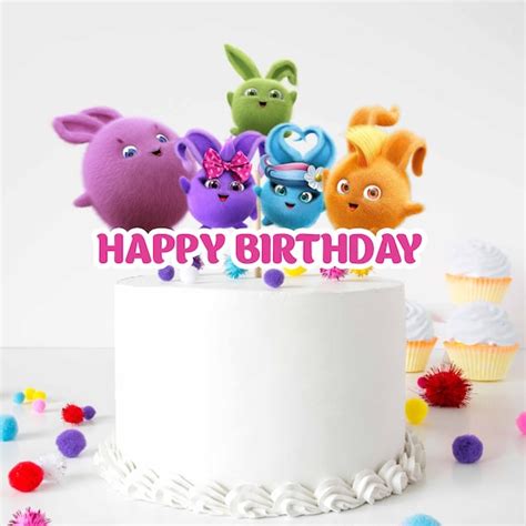 Sunny Bunnies Cake Topper Cartoon Sunny Bunnies Party - Etsy