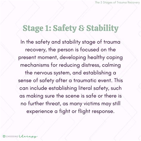 3 Stages of Trauma Recovery