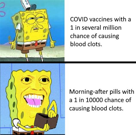 My take on the whole AstraZeneca vaccine blood clot situation : r/memes