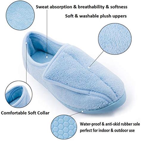 Women Diabetic Slippers Arthritis Edema Memory Foam Closed Toed ...