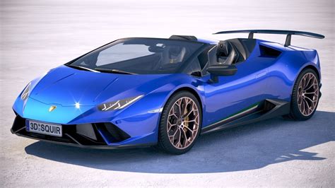 Lamborghini Huracan Spyder Performante 2019 3D model