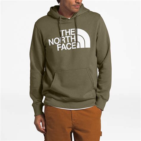 The North Face Cotton Half Dome Hoodie in Burnt Olive Green (Green) for Men - Lyst