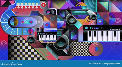 Colorful Art and Music Festival Banner and Wallpaper Stock Vector ...