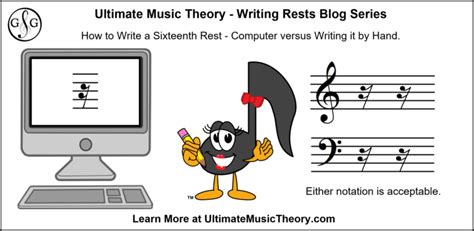 Writing Rests #6 - Sixteenth Rest - Ultimate Music Theory