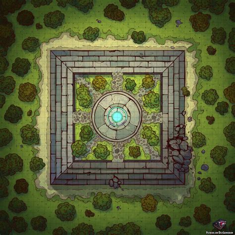 Ancient Altar - D&D Map for Roll20 And Tabletop - Dice Grimorium