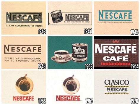 La evolución del Logotipo de Nescafé. | Logotipos, Aromas, Evolucion