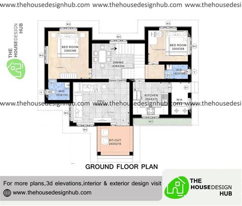 Ground Floor 2 Bedroom House Plans Indian Style - Home Alqu