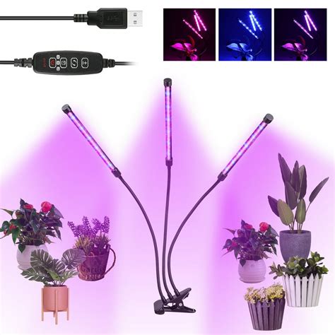 LED Grow Light for Indoor Plants, EEEKit 27W 54LEDs Full Spectrum Grow ...