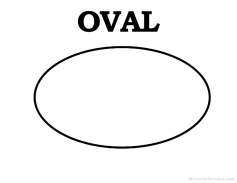 Printable Oval Shape - Print Free Oval Shape