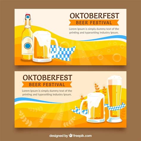 Free Vector | Oktoberfest banner design