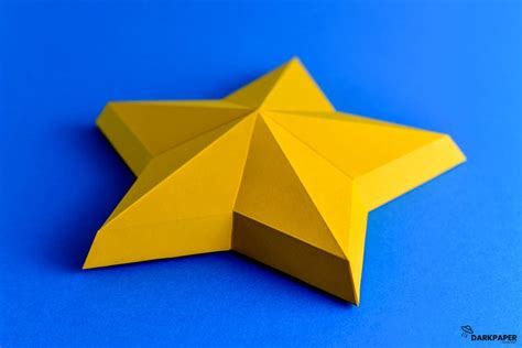 Star Template Star Papercraft Low Poly DIY Star Printable | Etsy Diy ...