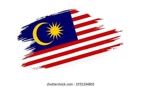 Patriotic Malaysia Flag Brush Stroke Effect Stock Vector (Royalty Free) 1931334803 | Shutterstock