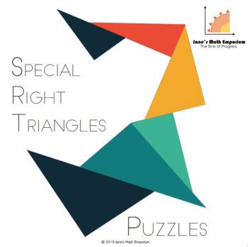 Special Right Triangles: Puzzles by Jane's Math Emporium | TpT