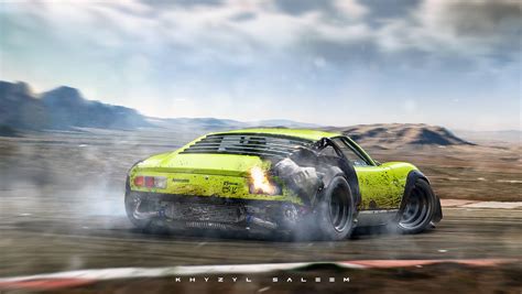 Lamborghini Miura Drifting while on Fire in Extreme Rendering ...