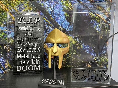 MF DOOM Tribute Acrylic display case with custom Vinyl | Etsy