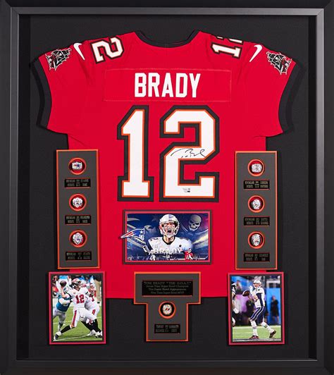 Tom Brady the GOAT - Signed Jersey and Replica Super Bowl Championship ...