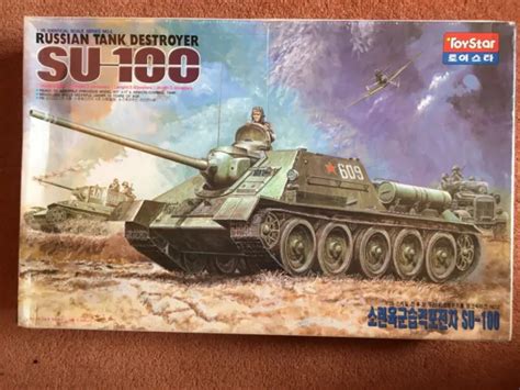 TAMIYA / TOYSTAR SU-100 1/25th RUSSIAN TANK DESTROYER MODEL KIT $93.96 ...