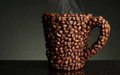 Coffee beans cup wallpaper | other | Wallpaper Better