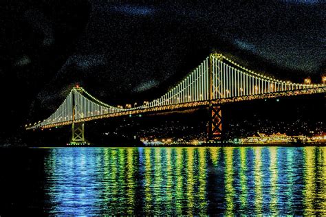 Bay Bridge Lights Photograph by Terry Walsh - Fine Art America