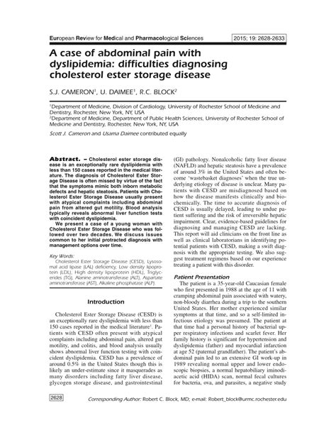 (PDF) A case of abdominal pain with dyslipidemia: Difficulties ...