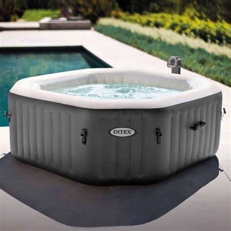 Intex 120 Bubble Jets 4-Person Round Portable Inflatable Hot Tub Spa - Walmart.com | Inflatable ...