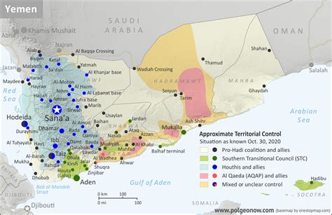 Yemen Control Map & Report - October 2020 - Political Geography Now