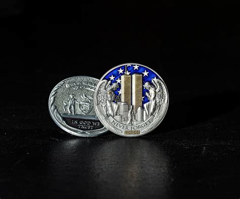 9/11 20th Anniversary Challenge Coin - Midnight Platoon