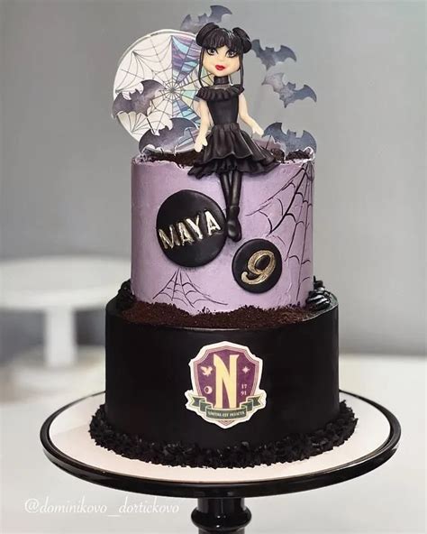 31 Wednesday Addams Cake Ideas to Get Your Goth On