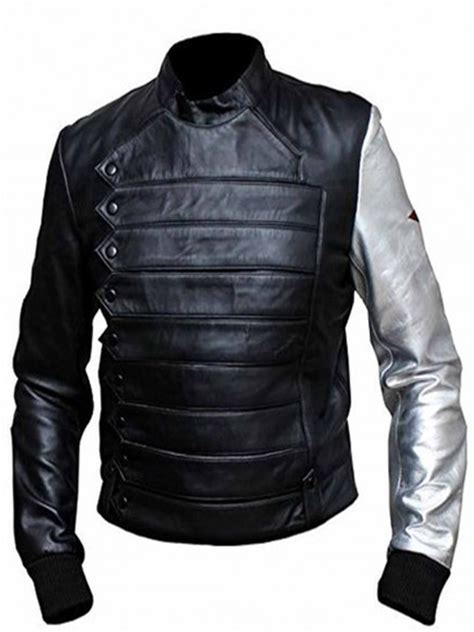 Bucky Barnes Winter Soldier Jacket With Silver Sleeve – Bay Perfect