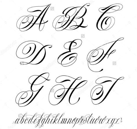 Katherine Miranda Wedding: Alphabet Fancy Cursive Fonts - The best ...