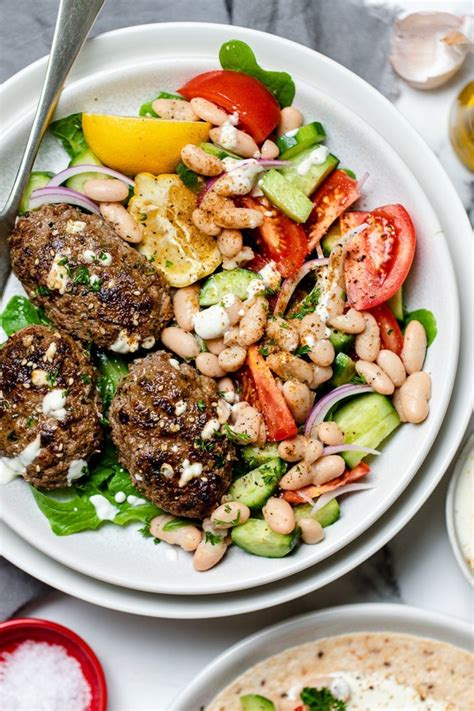 Herb Kofta with Bean Salad and Yoghurt Dressing| Create Cook Share ...