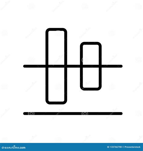 Horizontal Alignment Icon Vector Sign And Symbol Isolated On White ...