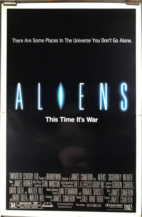 ALIENS, Original James Cameron Rolled Theatrical Advance Movie Poster ...