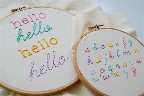 4 Decorative Stitches for Hand-Embroidered Letters (Welcome to the ...