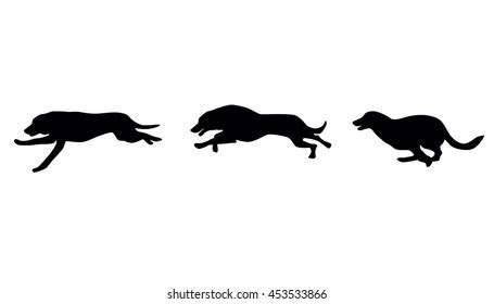 Dog Running Silhouette Images, Stock Photos & Vectors | Shutterstock