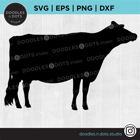 Jersey Cow SVG Cow SVG Cattle Show Dairy Cow Cut File - Etsy Canada