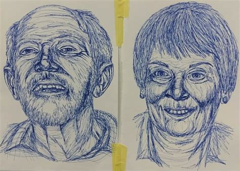 Blue Pen Portraits – Lauren Marshall