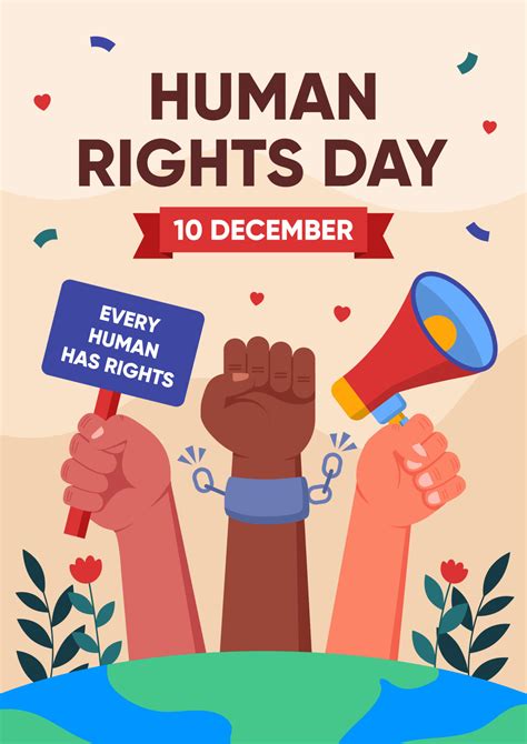 Human Rights Day Celebration Poster Design 14471641 Vector Art at Vecteezy