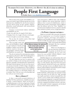 People First Language | ForChildren