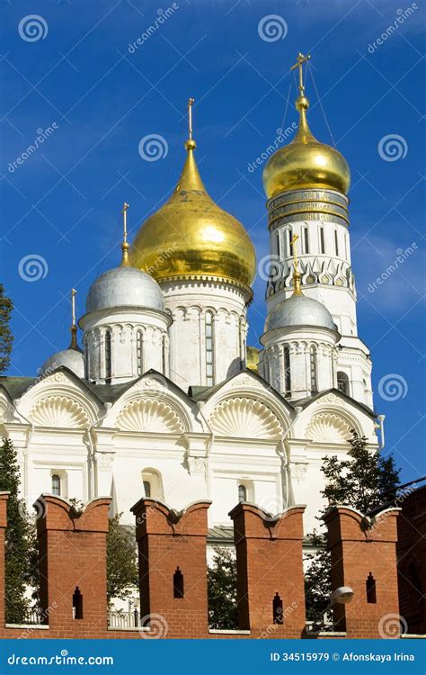 Moscow, Kremlin cathedrals stock image. Image of kremlin - 34515979