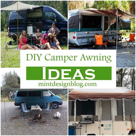 19 DIY Camper Awning Ideas - Mint Design Blog