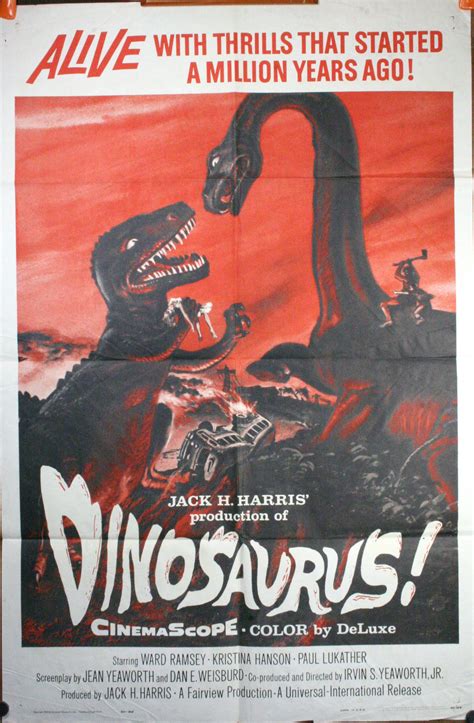 DINOSAURUS, Original Sci-Fi Vintage Movie Poster - Original Vintage ...